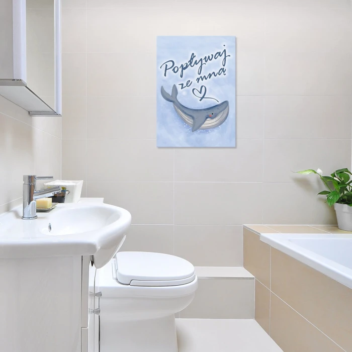 Plakat metalowy Popływaj ze mną Prezent