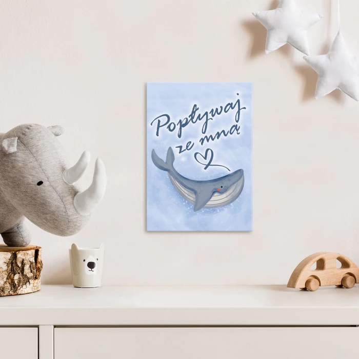 Plakat metalowy Popływaj ze mną Prezent