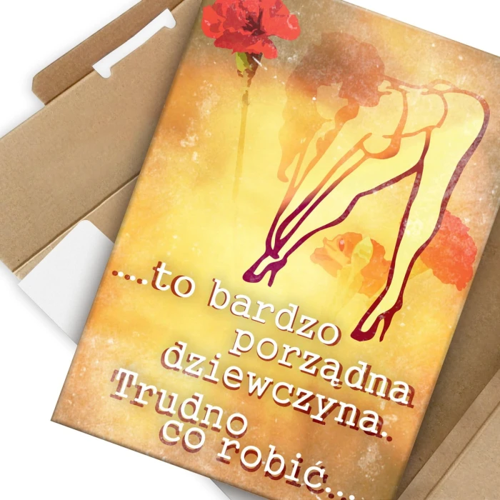 Plakat metalowy Porządna dziewczyna Prezent