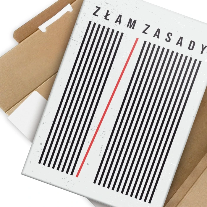 Plakat metalowy Złam zasady Prezent