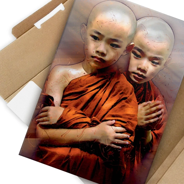 Plakat metalowy Mały Budda Prezent