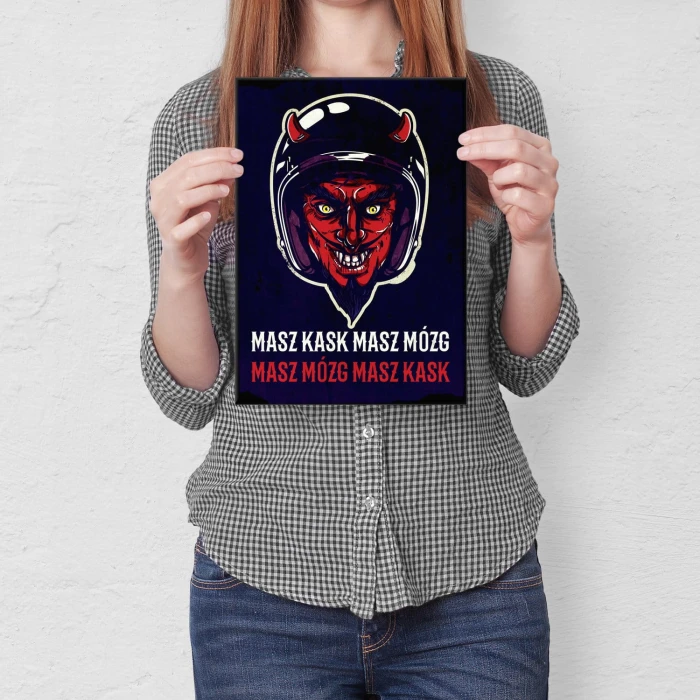Plakat metalowy Masz mózg Prezent