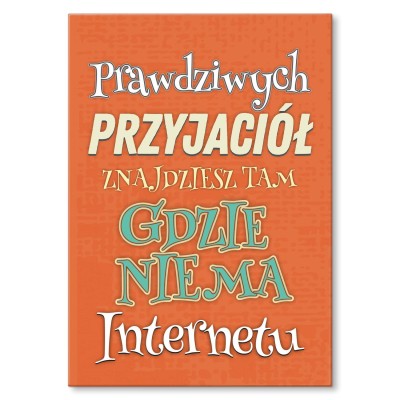 Plakat metalowy Prawdziwi przyjaciele Prezent