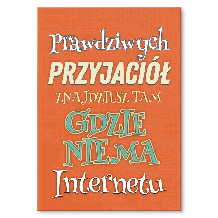 Plakat metalowy Prawdziwi przyjaciele Prezent