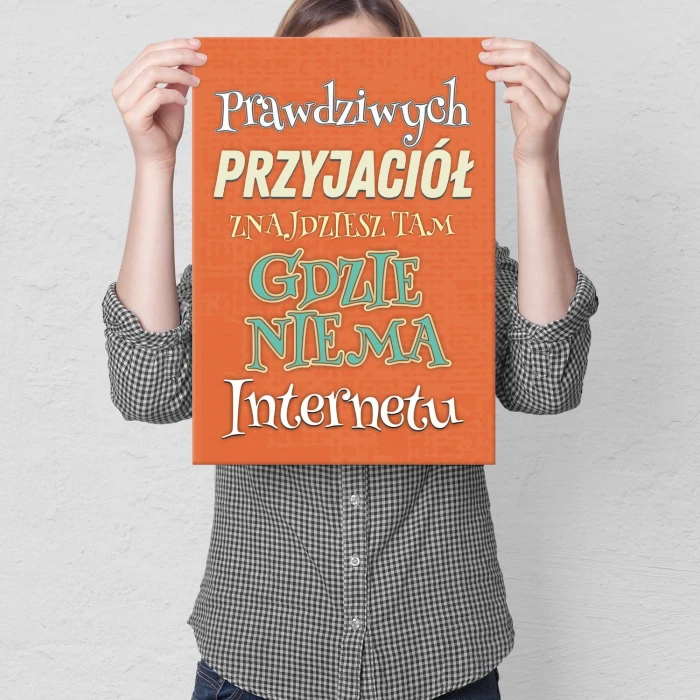 Plakat metalowy Prawdziwi przyjaciele Prezent