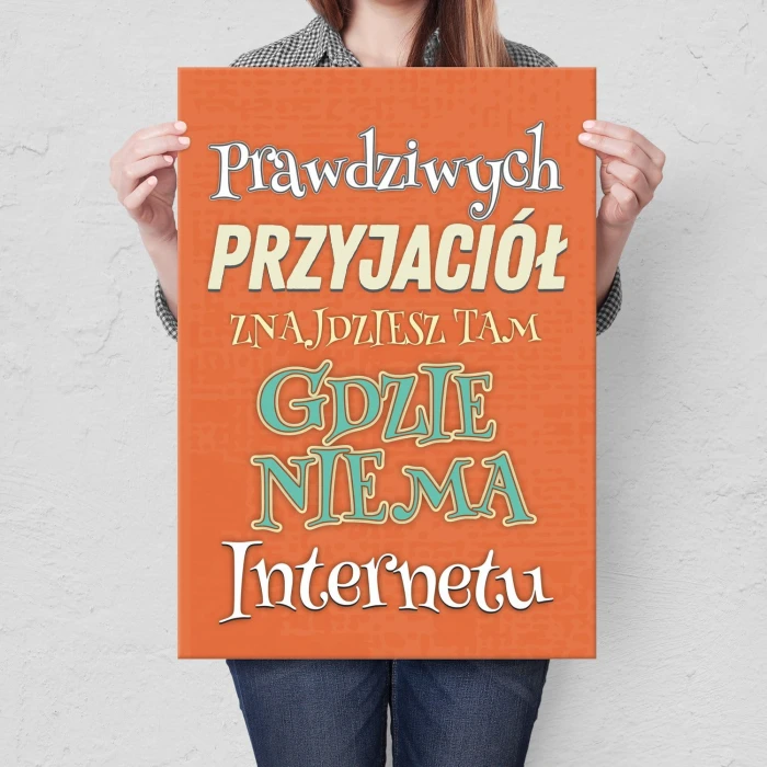 Plakat metalowy Prawdziwi przyjaciele Prezent