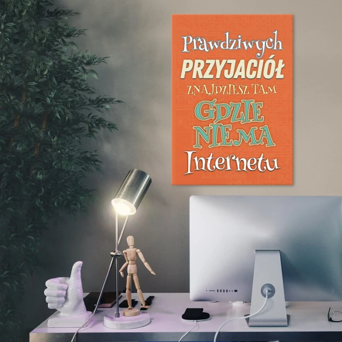 Plakat metalowy Prawdziwi przyjaciele Prezent
