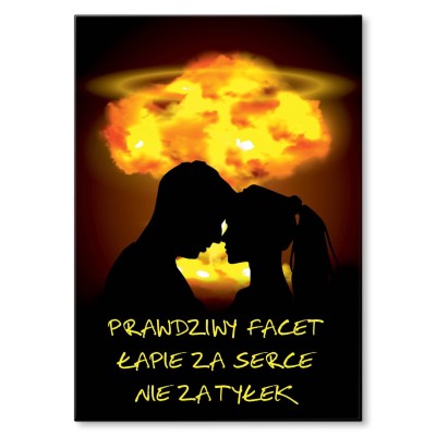 Plakat metalowy Łapie za serce Prezent