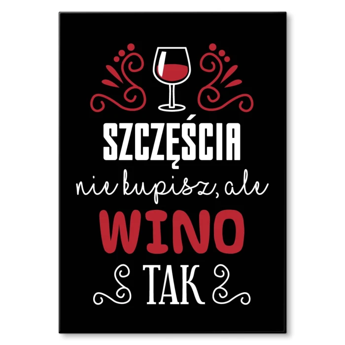 Plakat metalowy Szczęścia nie kupisz Prezent