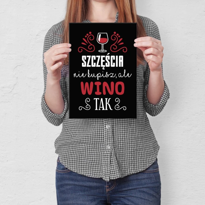 Plakat metalowy Szczęścia nie kupisz Prezent