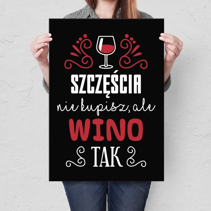 Plakat metalowy Szczęścia nie kupisz Prezent