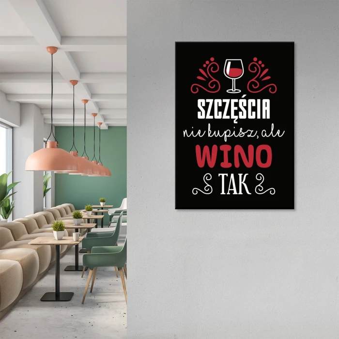 Plakat metalowy Szczęścia nie kupisz Prezent
