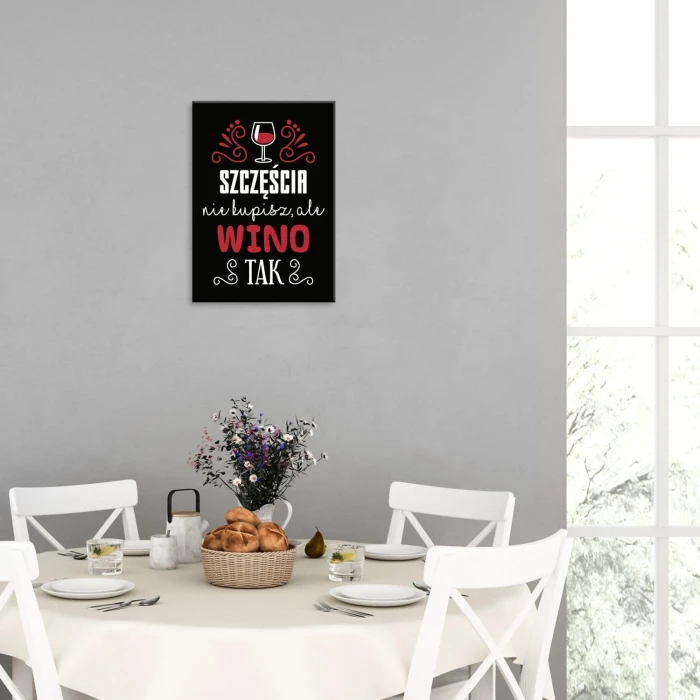 Plakat metalowy Szczęścia nie kupisz Prezent