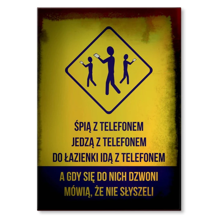 Plakat metalowy Nie słyszeli Prezent
