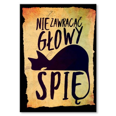 Plakat metalowy Nie zawracać głowy Prezent