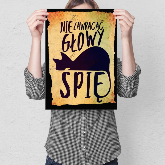 Plakat metalowy Nie zawracać głowy Prezent