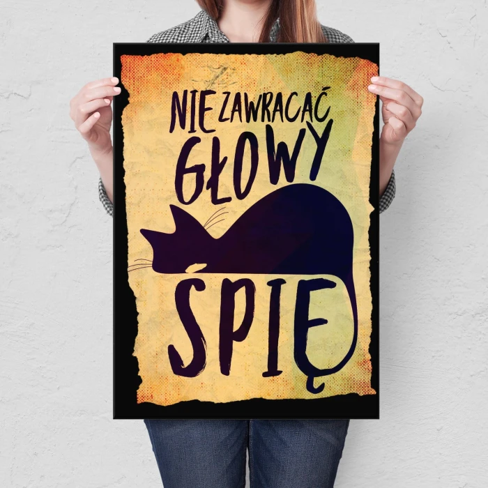 Plakat metalowy Nie zawracać głowy Prezent
