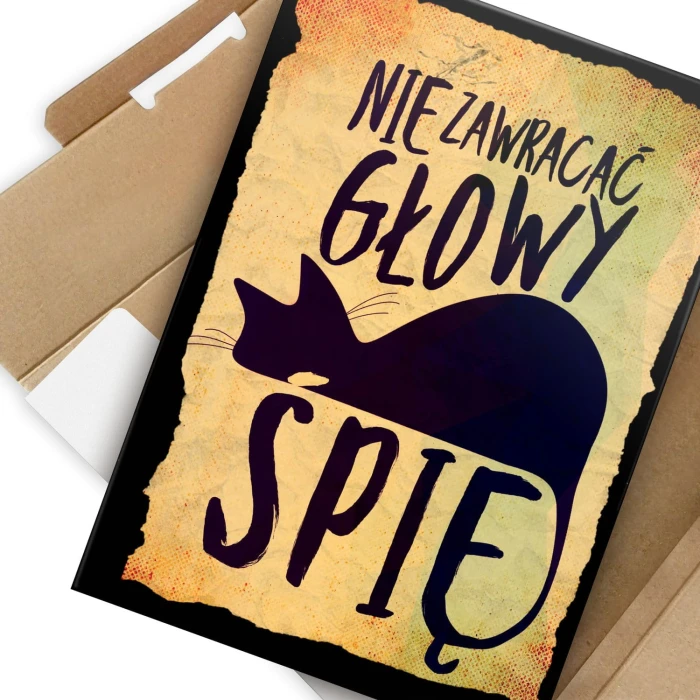 Plakat metalowy Nie zawracać głowy Prezent