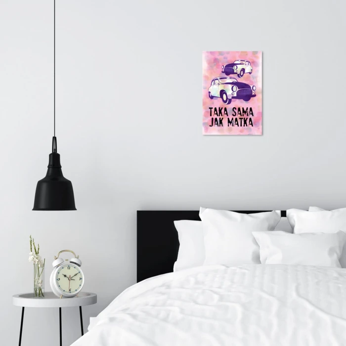 Plakat metalowy Taka sama jak matka Prezent