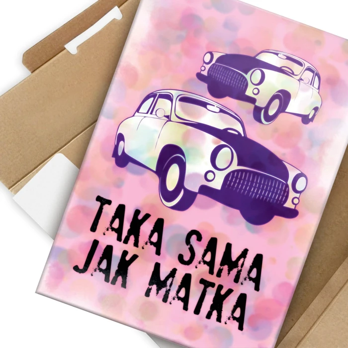 Plakat metalowy Taka sama jak matka Prezent