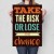 Plakat metalowy Take the risk Prezent