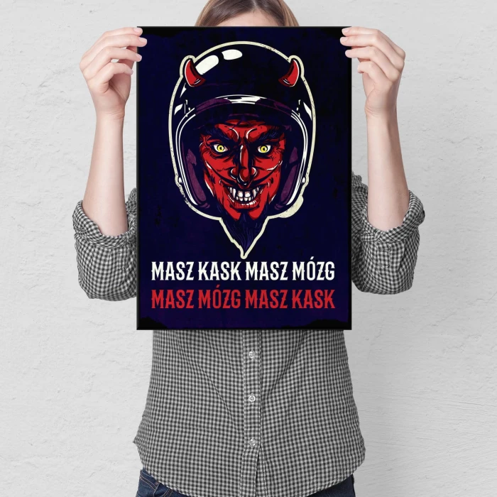 Plakat metalowy Masz mózg Prezent