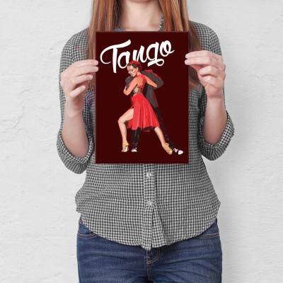 Plakat metalowy Tango Prezent