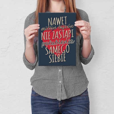 Plakat metalowy Milion lakjów Prezent