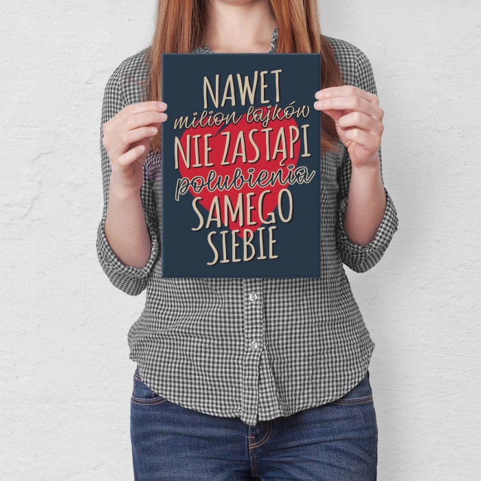 Plakat metalowy Milion lakjów Prezent