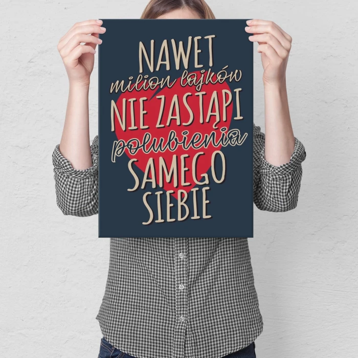 Plakat metalowy Milion lakjów Prezent