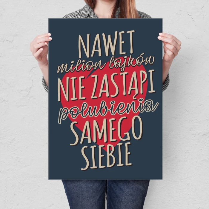 Plakat metalowy Milion lakjów Prezent