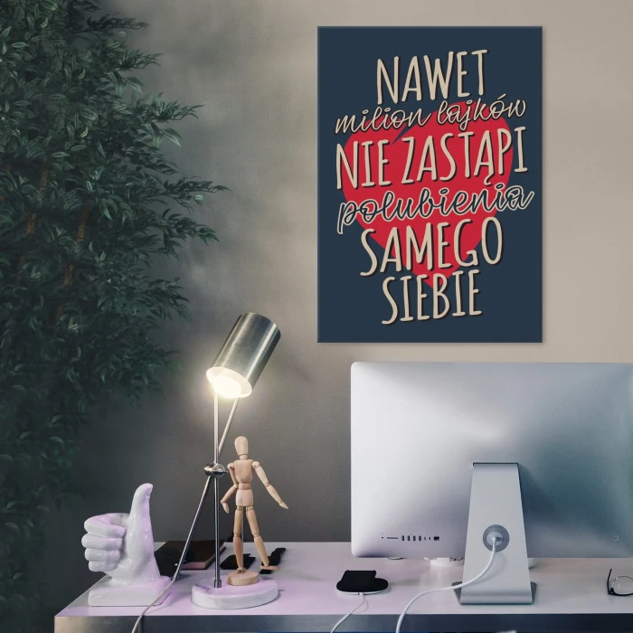 Plakat metalowy Milion lakjów Prezent