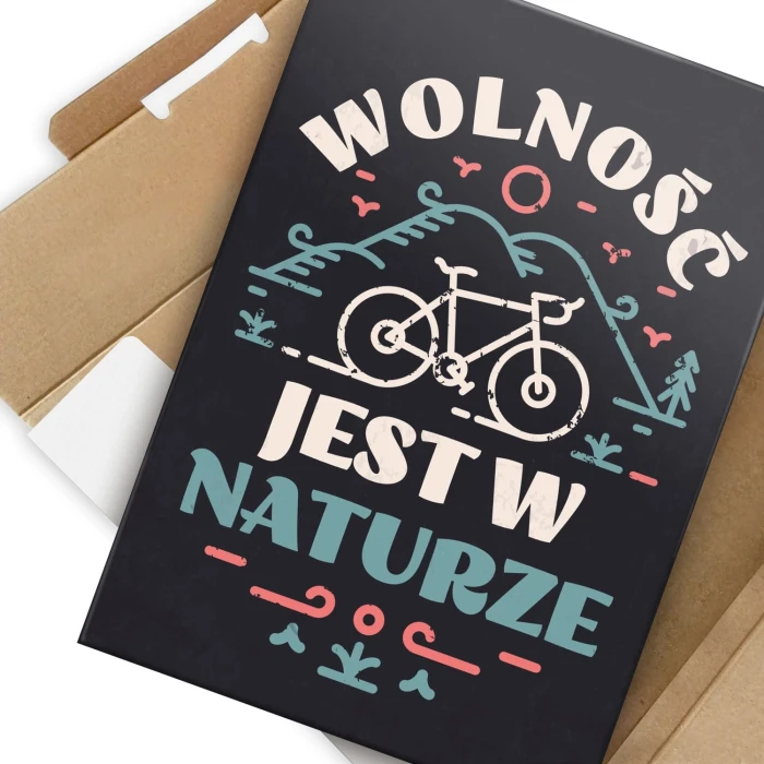 Plakat metalowy Wolność jest w naturze Prezent
