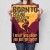 Plakat metalowy Born to cycling Prezent