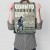 Plakat metalowy Born to fishing Prezent