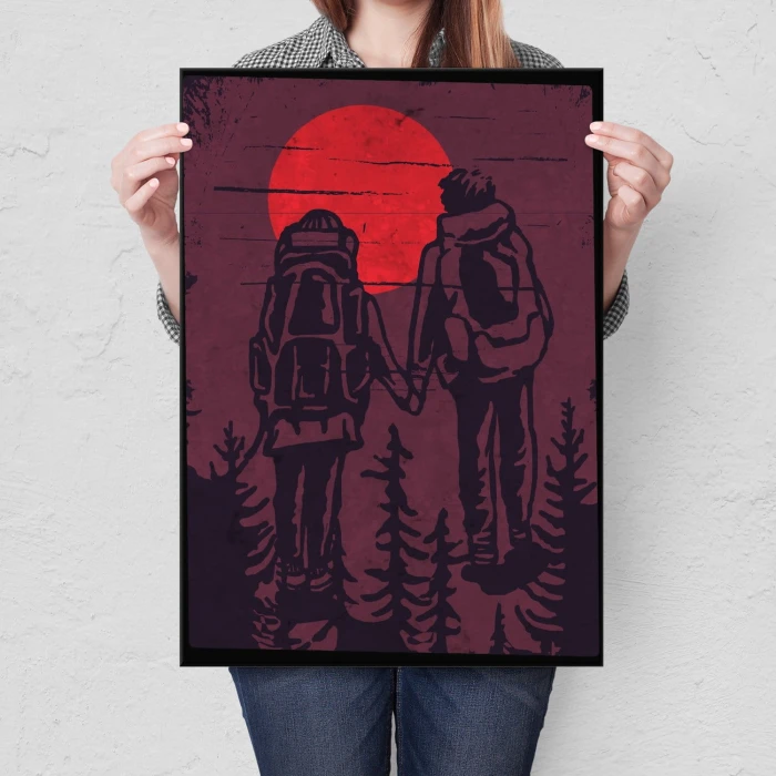 Plakat metalowy Najlepiej razem Prezent
