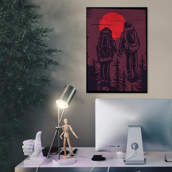 Plakat metalowy Najlepiej razem Prezent