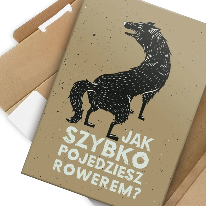 Plakat metalowy Jak szybko rowerem Prezent