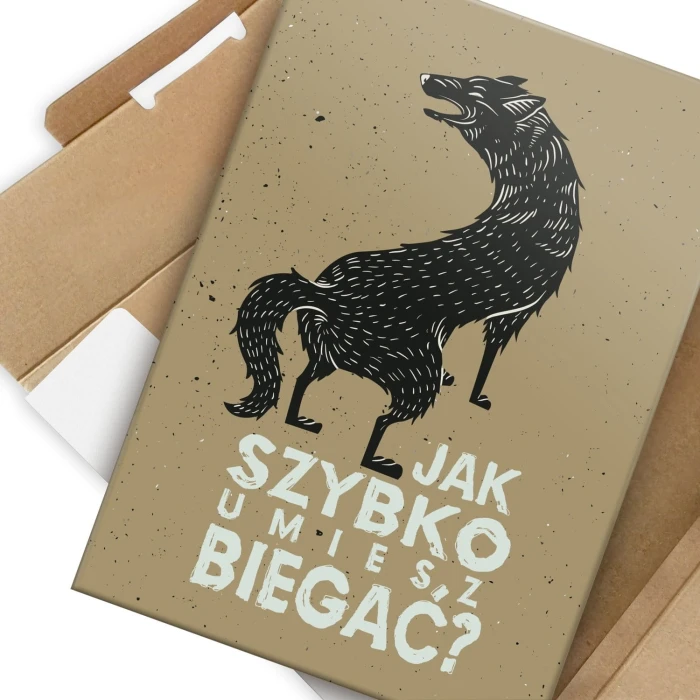 Plakat metalowy jak szybko biegasz Prezent