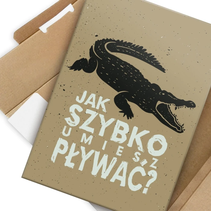 Plakat metalowy jak szybko pływasz Prezent