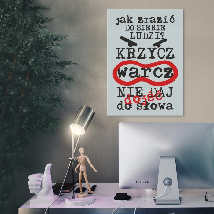 Plakat metalowy Jak zrazić do siebie ludzi Prezent