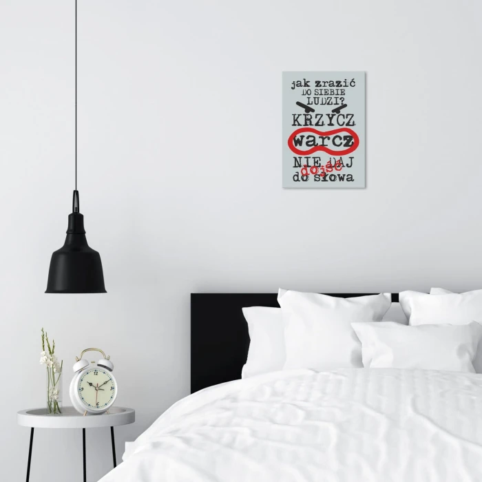 Plakat metalowy Jak zrazić do siebie ludzi Prezent