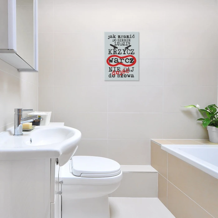 Plakat metalowy Jak zrazić do siebie ludzi Prezent