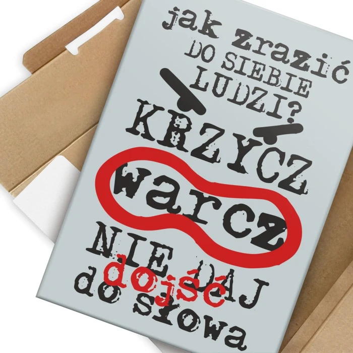 Plakat metalowy Jak zrazić do siebie ludzi Prezent