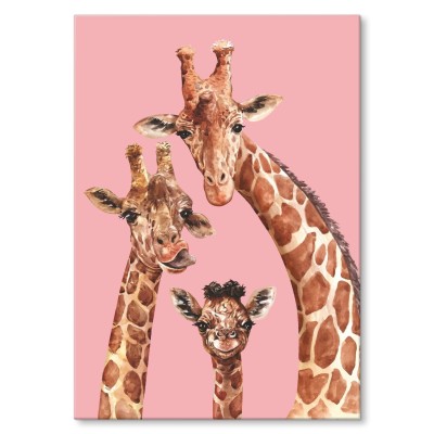 Plakat metalowy Żyrafy Prezent