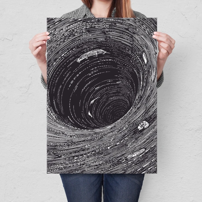 Plakat metalowy Wir Prezent