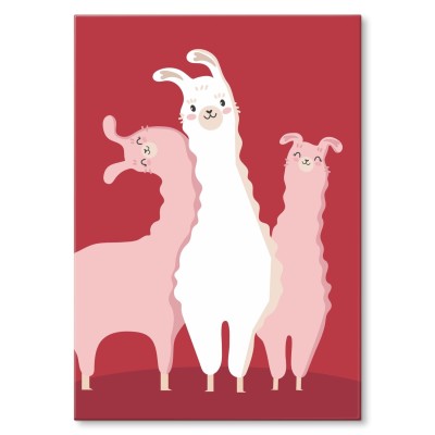 Plakat metalowy Alpaca Prezent