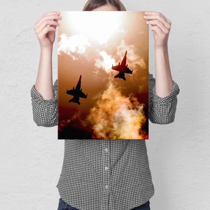 Plakat metalowy Odrzutowce Prezent