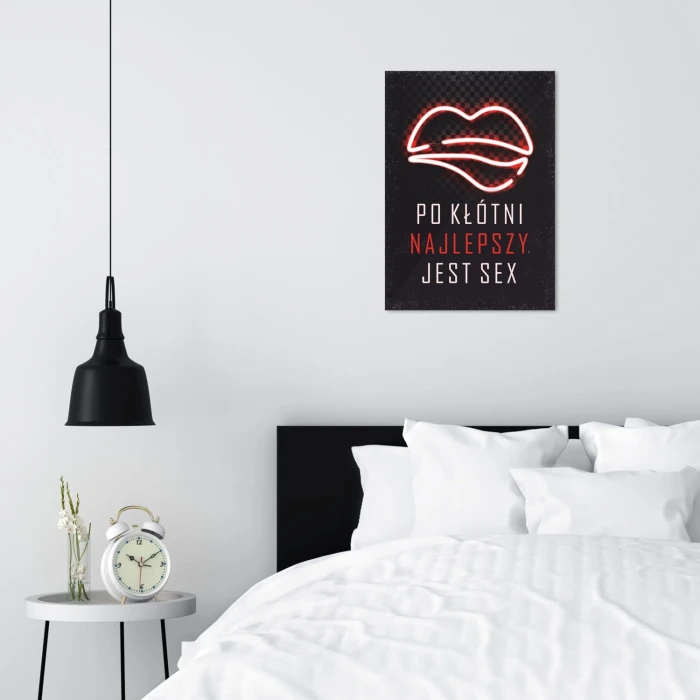 Plakat metalowy Po kłótni najlepszy jest sex Prezent