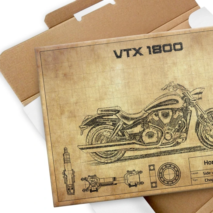 Plakat metalowy Honda VTX 1800 C Prezent